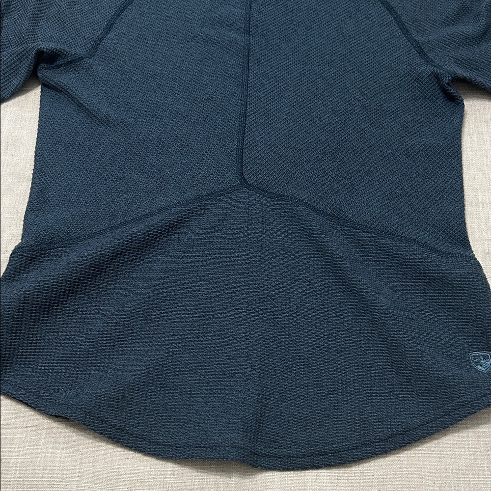 Kuhl Sweater Women's Small Blue Petra Turtleneck Long Sleeve Waffle Knit - Picture 10 of 15